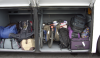 Faltrad mit vollen Packtaschen und 50l Rücksack problemlos im Bus.  Die Übrigen 6 Ladeklappen des Busses waren leer.