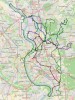 Karte mit der Software &quot;Viking&quot; und Openstreetmap-Daten (Mapnik) erzeugt.