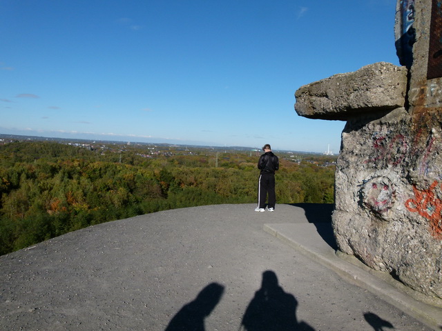 Blick nach Nordosten - rechts das STEAG Kraftwerk Herne (Baukau)